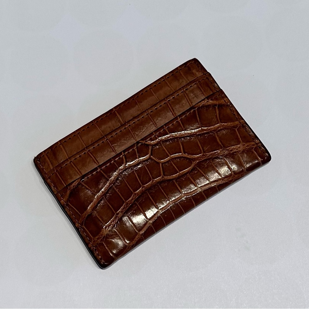 100% authentic Louis Vuitton croc card holder